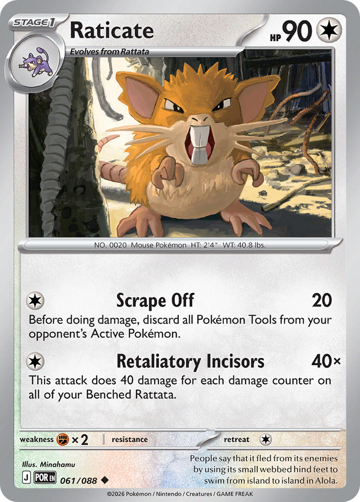 Raticate - POR 061/088