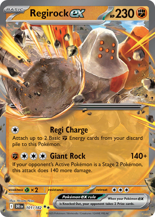 Regirock ex  - DRI 101/182 (Holofoil)