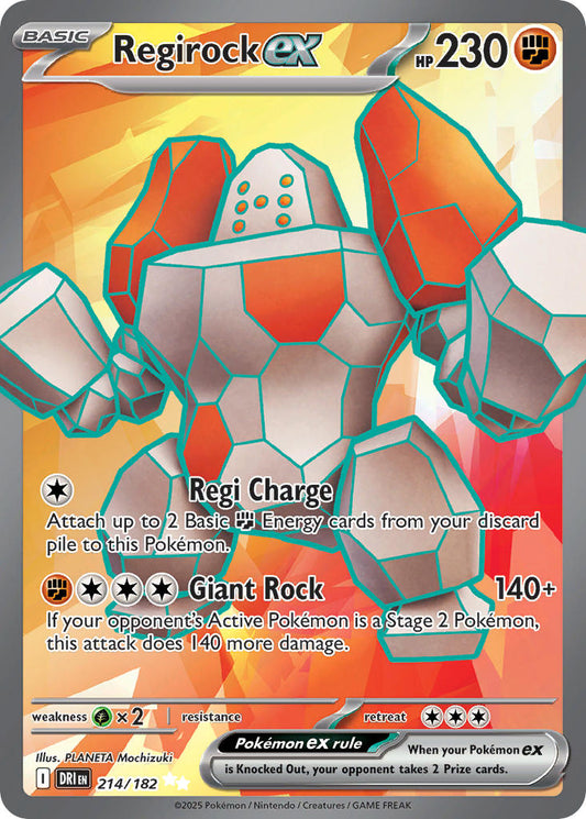 Regirock ex  - DRI 214/182 (Holofoil)
