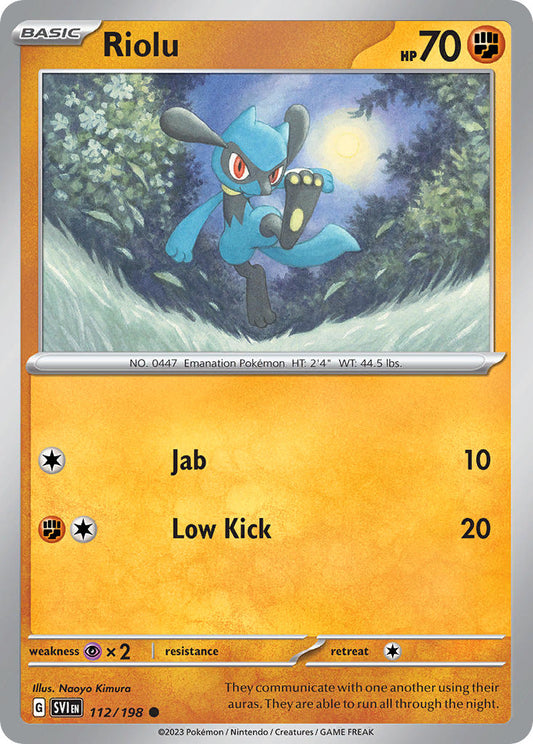 Riolu  - SVI 112/198 (Reverse Holofoil)
