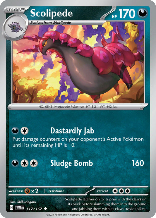 Scolipede - TWM 117/167 (Reverse Holofoil)