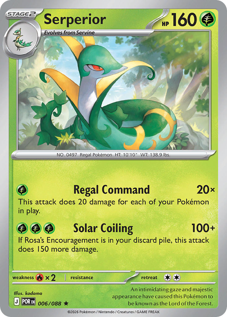 Serperior - POR 006/088 (Reverse Holofoil)