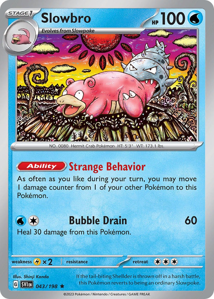 Slowbro - SVI 043/198 (Reverse Holofoil)