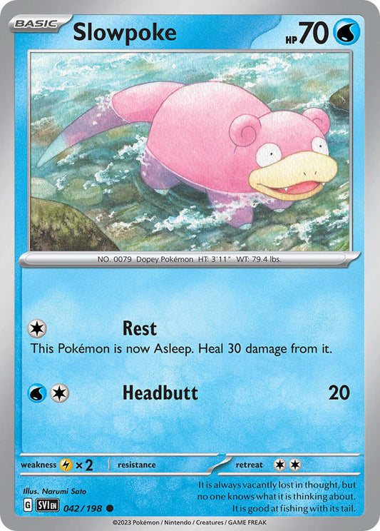 Slowpoke  - SVI 042/198 (Reverse Holofoil)