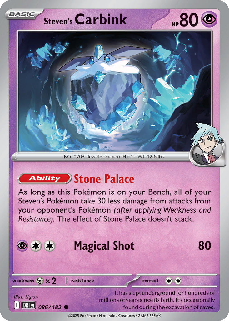 Stevens Carbink - DRI 086/182 (Reverse Holofoil)