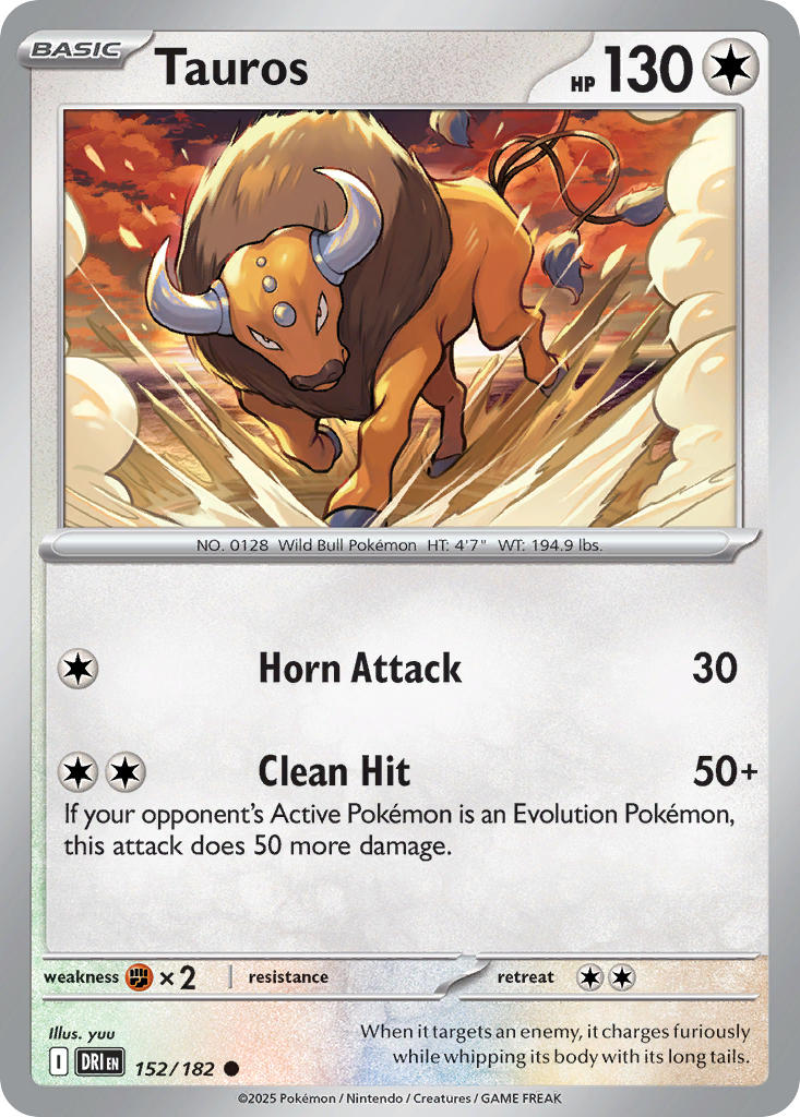 Tauros - DRI 152/182 (Reverse Holofoil)