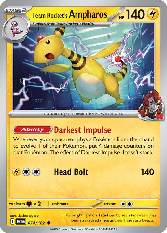 Team Rockets Ampharos - DRI 074/182