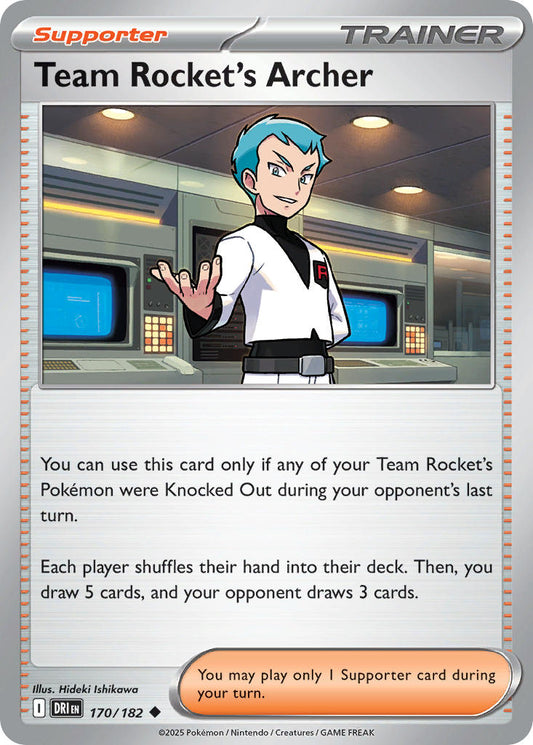 Team Rockets Archer  - DRI 170/182 (Reverse Holofoil)