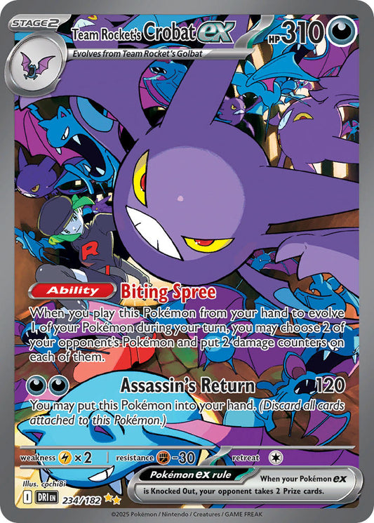 Team Rockets Crobat ex  - DRI 234/182 (Holofoil)