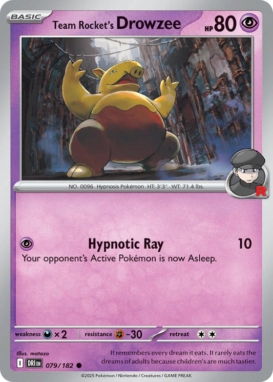 Team Rockets Drowzee - DRI 079/182 (Reverse Holofoil)