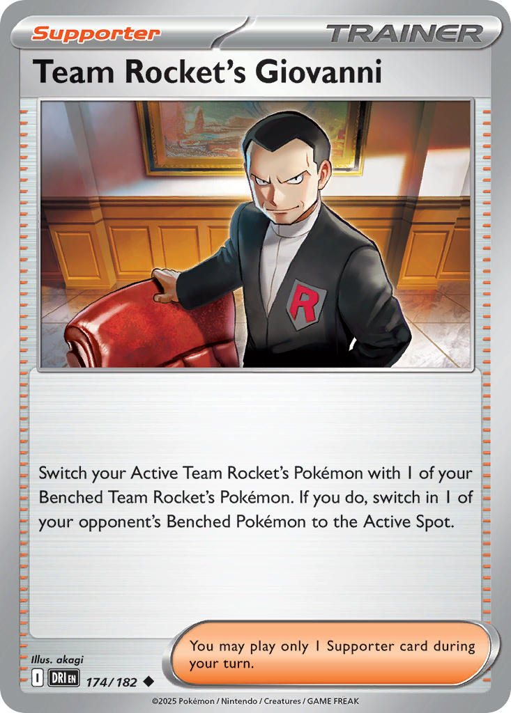 Team Rockets Giovanni - DRI 174/182 (Reverse Holofoil)