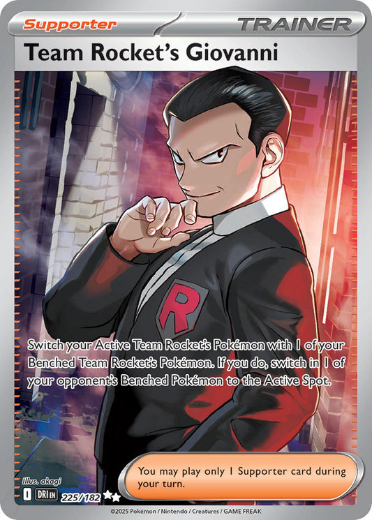 Team Rockets Giovanni  - DRI 225/182 (Holofoil)