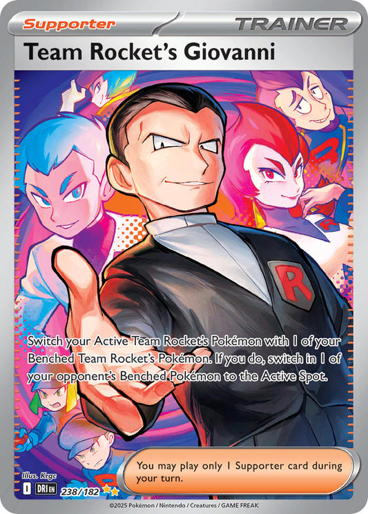 Team Rockets Giovanni  - DRI 238/182 (Holofoil)