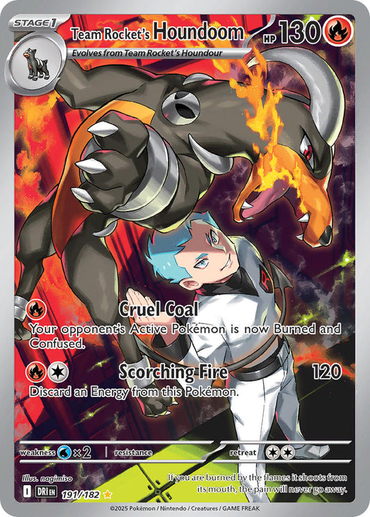 Team Rockets Houndoom  - DRI 191/182 (Holofoil)