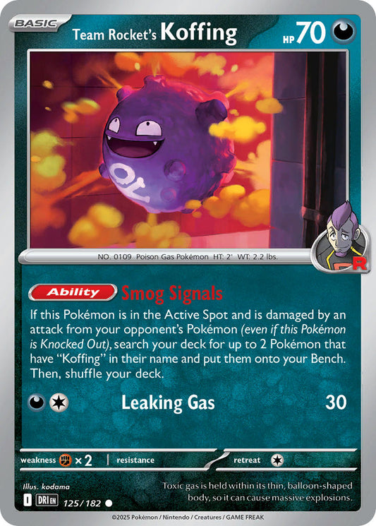 Team Rockets Koffing - DRI 125/182