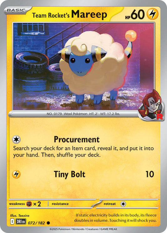 Team Rockets Mareep - DRI 072/182