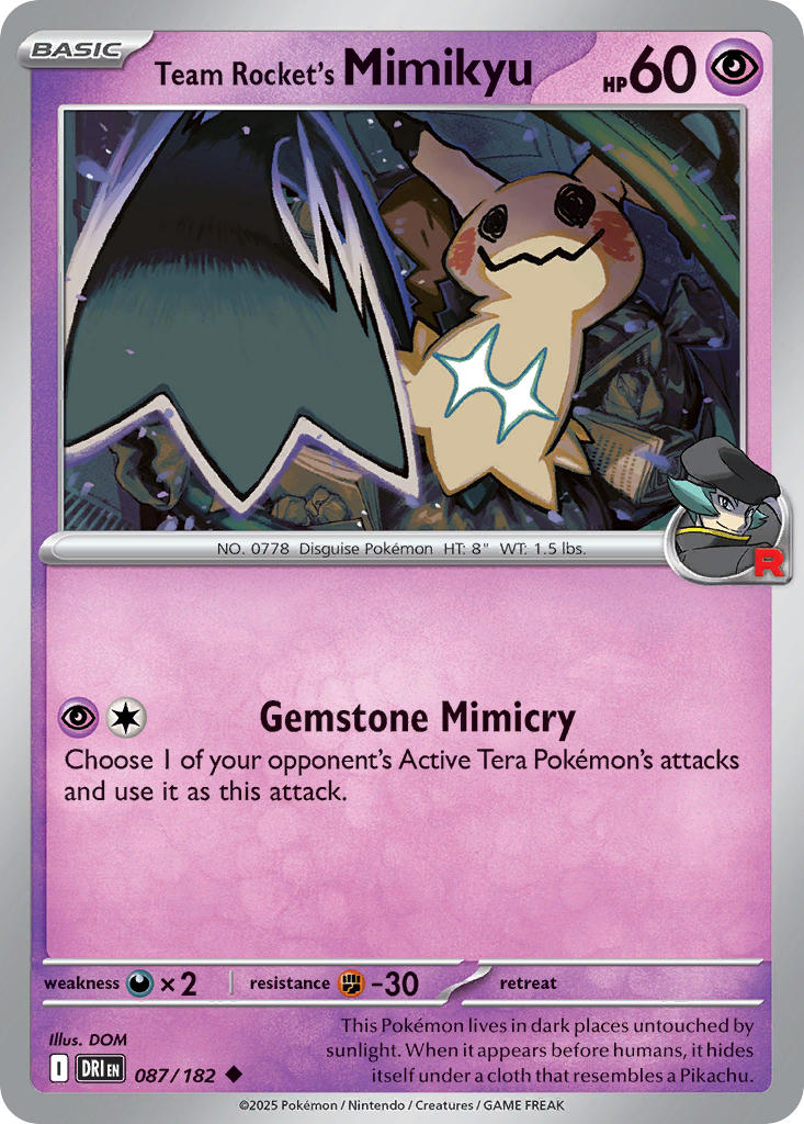 Team Rockets Mimikyu - DRI 087/182 (Reverse Holofoil)