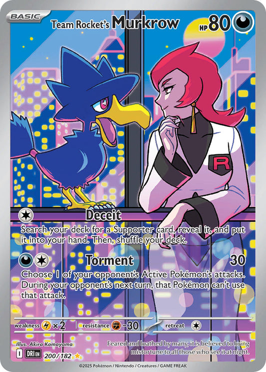 Team Rockets Murkrow  - DRI 200/182 (Holofoil)