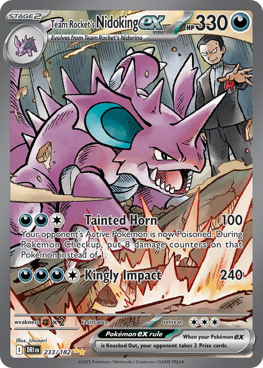Team Rockets Nidoking ex  - DRI 233/182 (Holofoil)