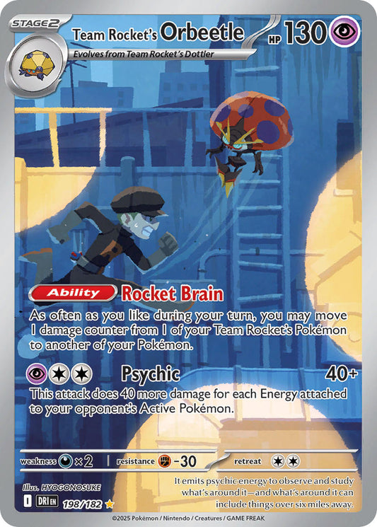 Team Rockets Orbeetle  - DRI 198/182 (Holofoil)