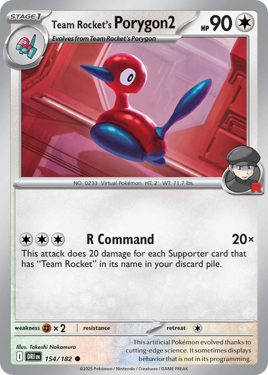 Team Rockets Porygon2 - DRI 154/182 (Reverse Holofoil)