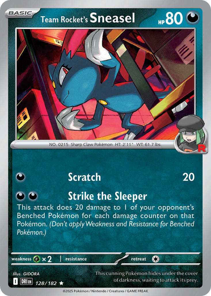Team Rockets Sneasel - DRI 128/182 (Holofoil)