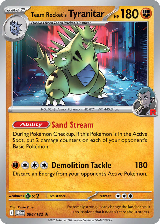 Team Rockets Tyranitar - DRI 096/182 (Reverse Holofoil)