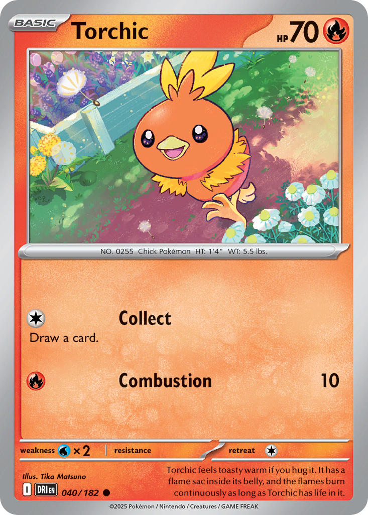 Torchic - DRI 040/182 (Reverse Holofoil)