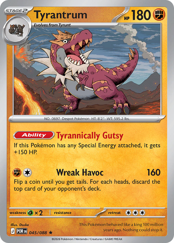 Tyrantrum - POR 045/088 (Holofoil)