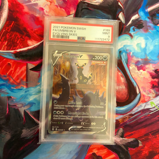 Umbreon V - 2021 Pokemon Evolving Skies - PSA 9 (Full Art)