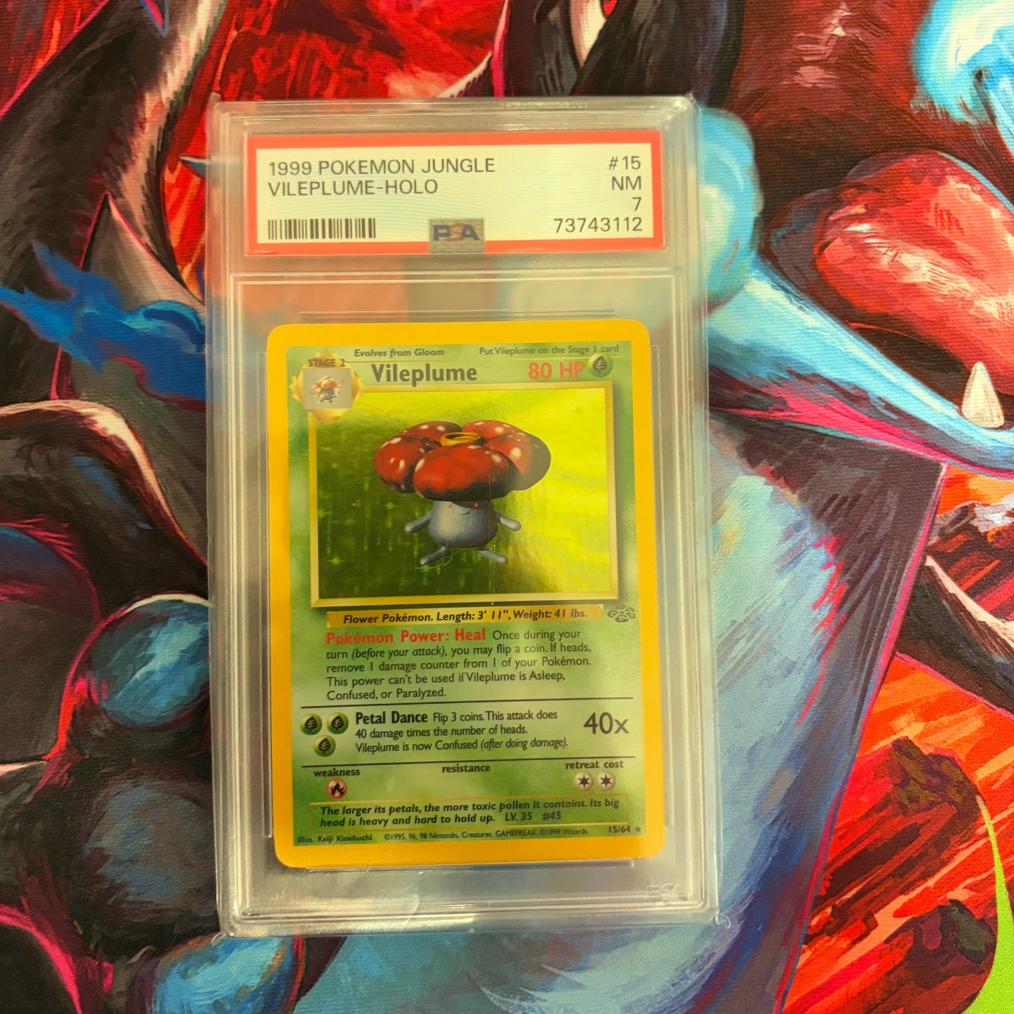 Vileplume - 1999 Pokemon Jungle - PSA 7 (Holofoil)