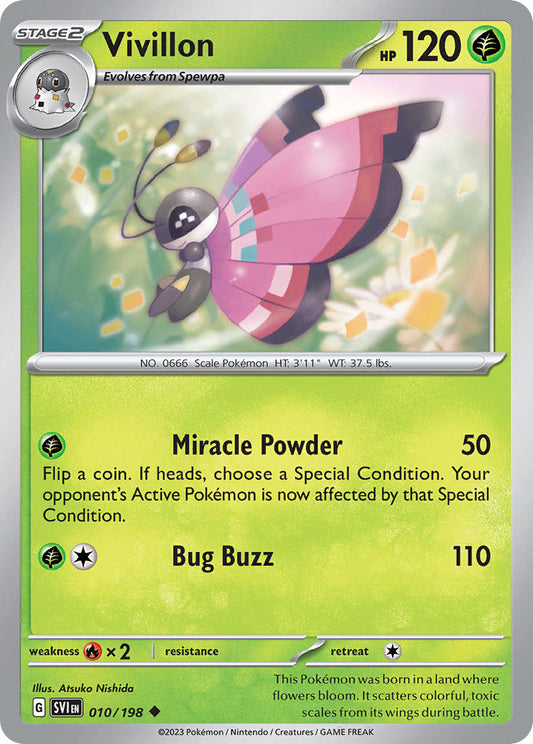 Vivillon - SVI 010/198 (Reverse Holofoil)
