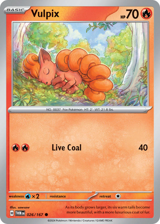Vulpix - TWM 026/167 (Reverse Holofoil)
