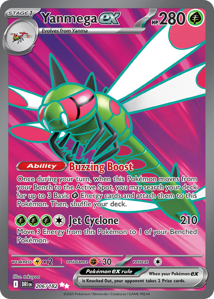 Yanmega ex  - DRI 206/182 (Holofoil)
