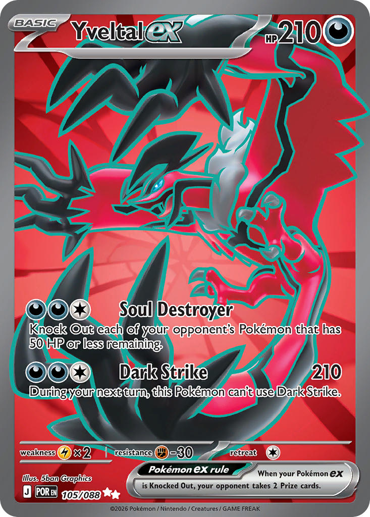 Yveltal ex - POR 105/088 (Holofoil)