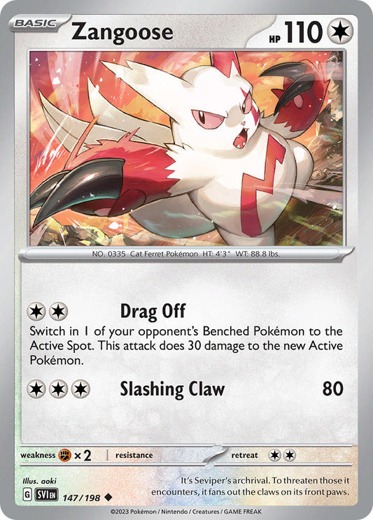 Zangoose  - SVI 147/198 (Reverse Holofoil)