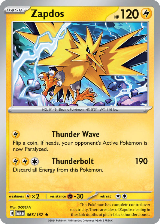 Zapdos - TWM 065/167 (Reverse Holofoil)