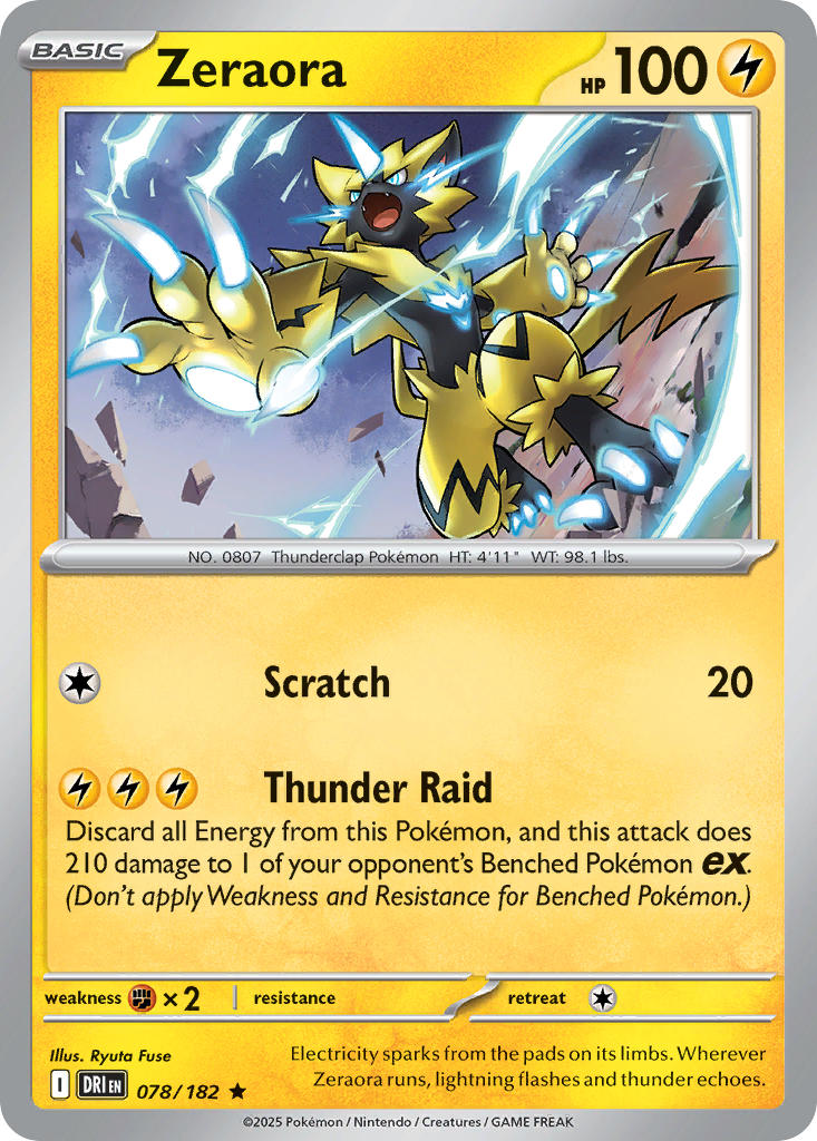 Zeraora - DRI 078/182 (Reverse Holofoil)