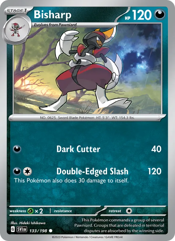 Bisharp - SVI 133/198 - Pokemon card