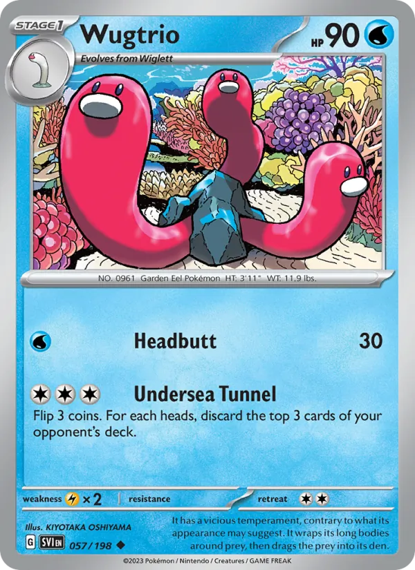 Wugtrio - SVI 057/198 (Reverse Holo) - Pokemon card