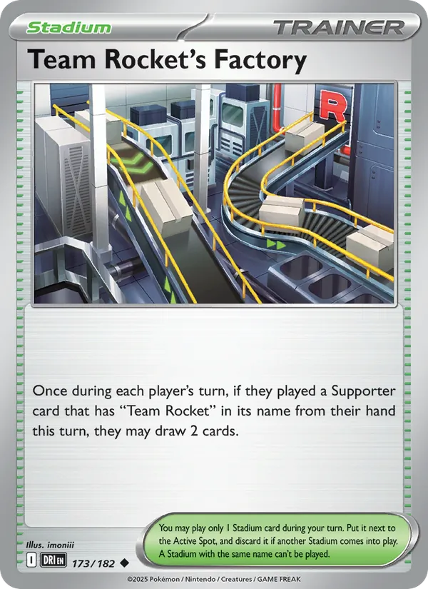 Team Rocket's Factory - DRI 173/182 - Pokemon card