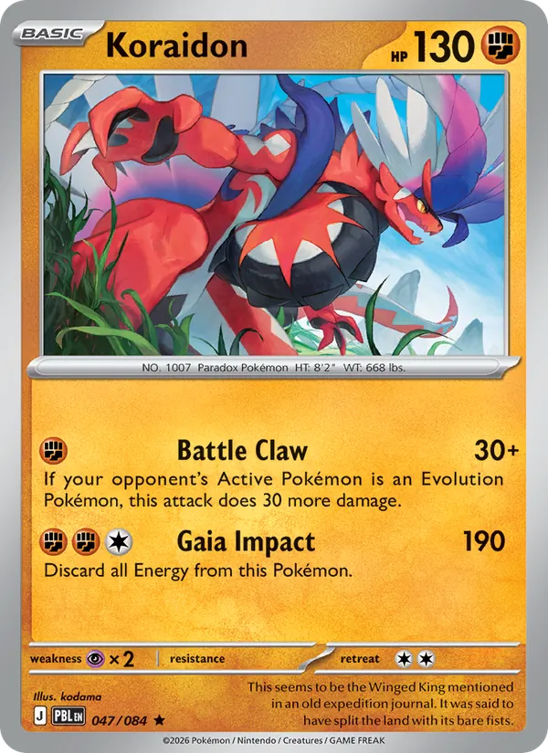 Koraidon | PBL (Reverse Holo) - Pokemon card