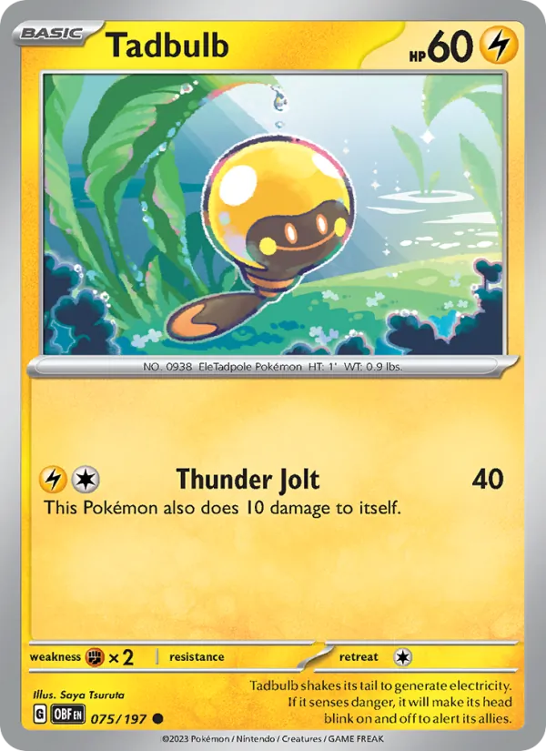Tadbulb - OBF 075/197 - Pokemon card