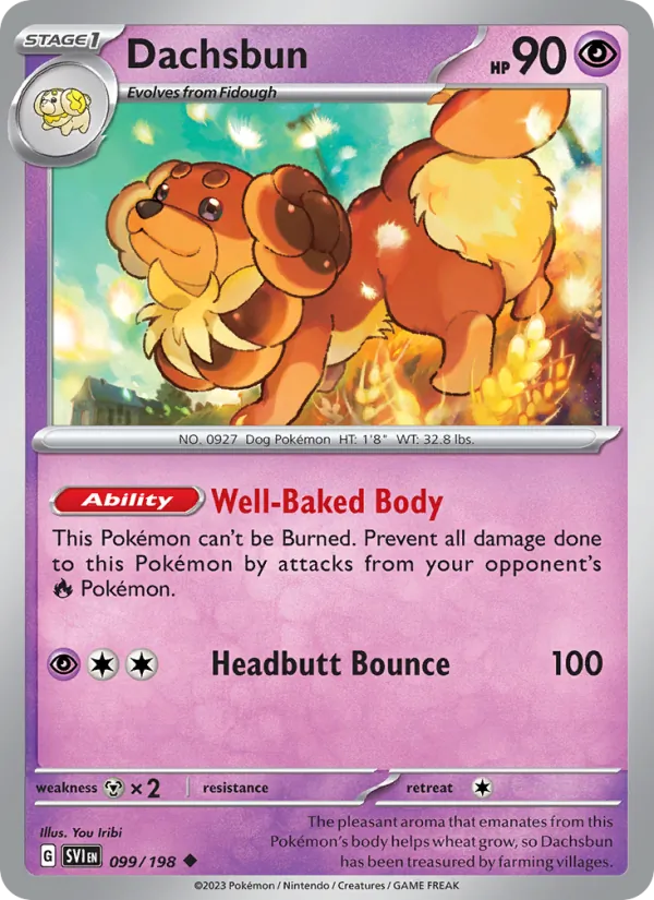 Dachsbun - SVI 099/198 - Pokemon card