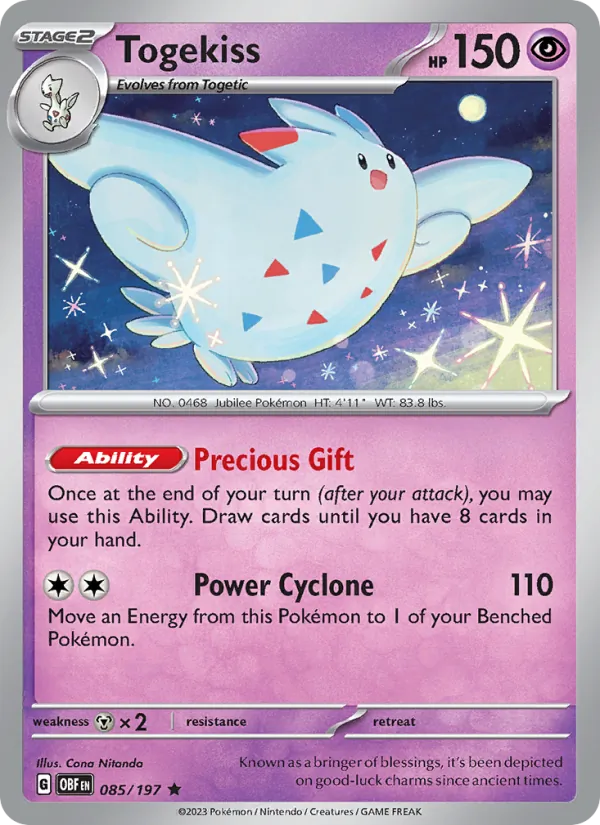 Togekiss - OBF 085/197 (Reverse Holo) - Pokemon card