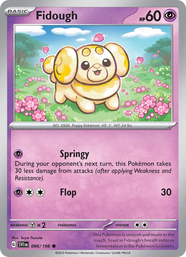 Fidough - SVI 098/198 - Pokemon card
