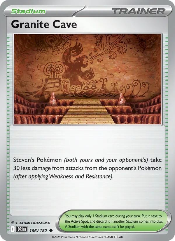 Granite Cave - DRI 166/182 (Reverse Holo) - Pokemon card