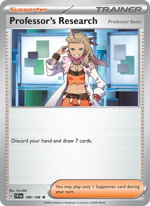Professor's Research - SVI 189/198 (Reverse Holo) - Pokemon card