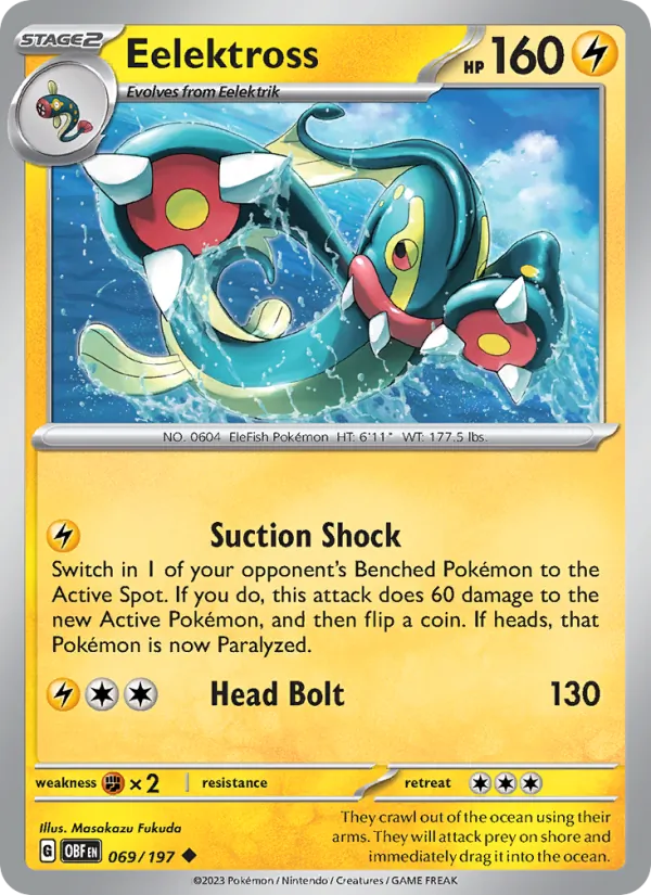 Eelektross - OBF 069/197 - Pokemon card