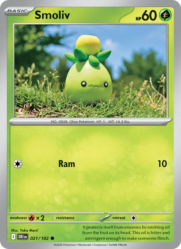 Smoliv - DRI 021/182 - Pokemon card